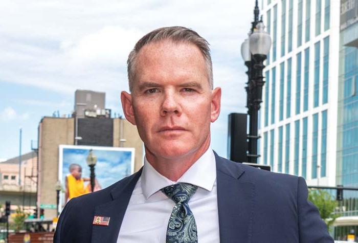 Matthew O’Brien photographed in downtown Boston